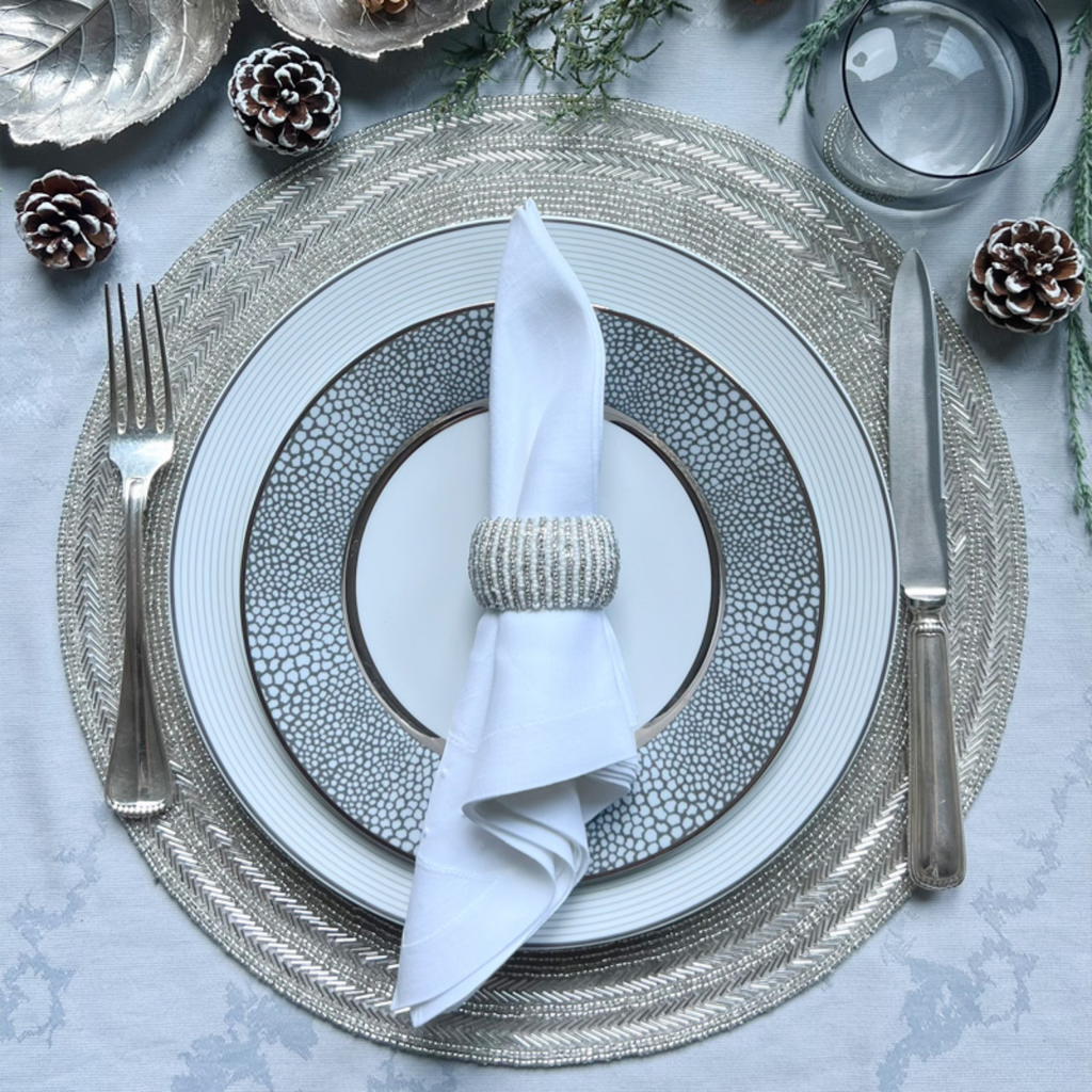 Set of 2 Silver Dazzle Placemats - The Well Appointed House