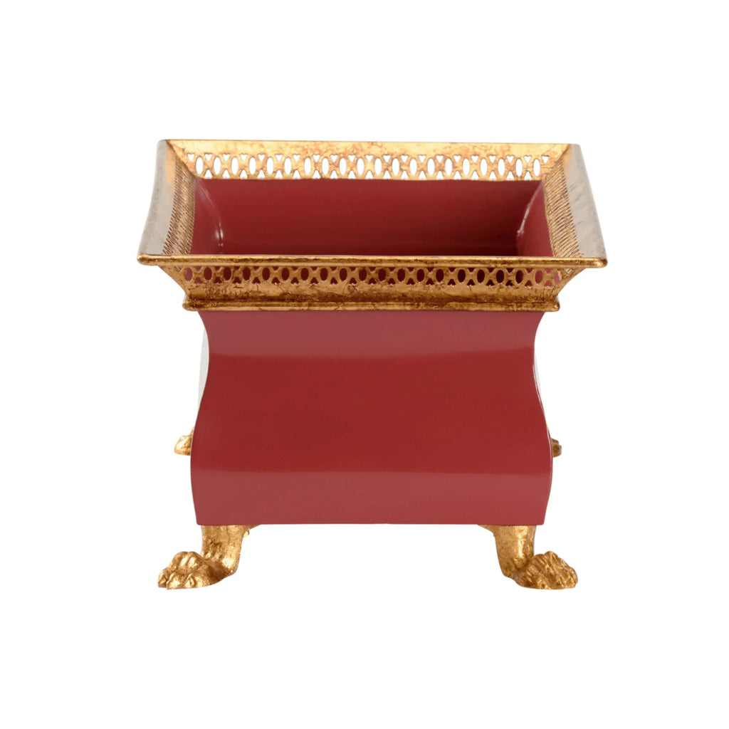Small Red French Planter - Indoor Planters - The Well Appointed House