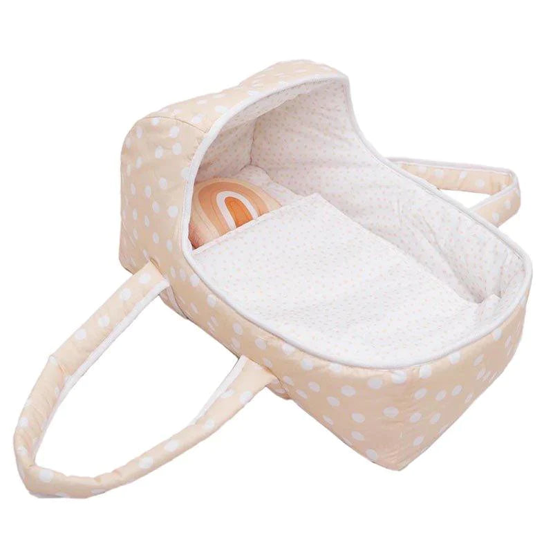 Soft Polka Dot Doll Carrier - Little Loves Dolls & Doll Accessories - The Well Appointed House