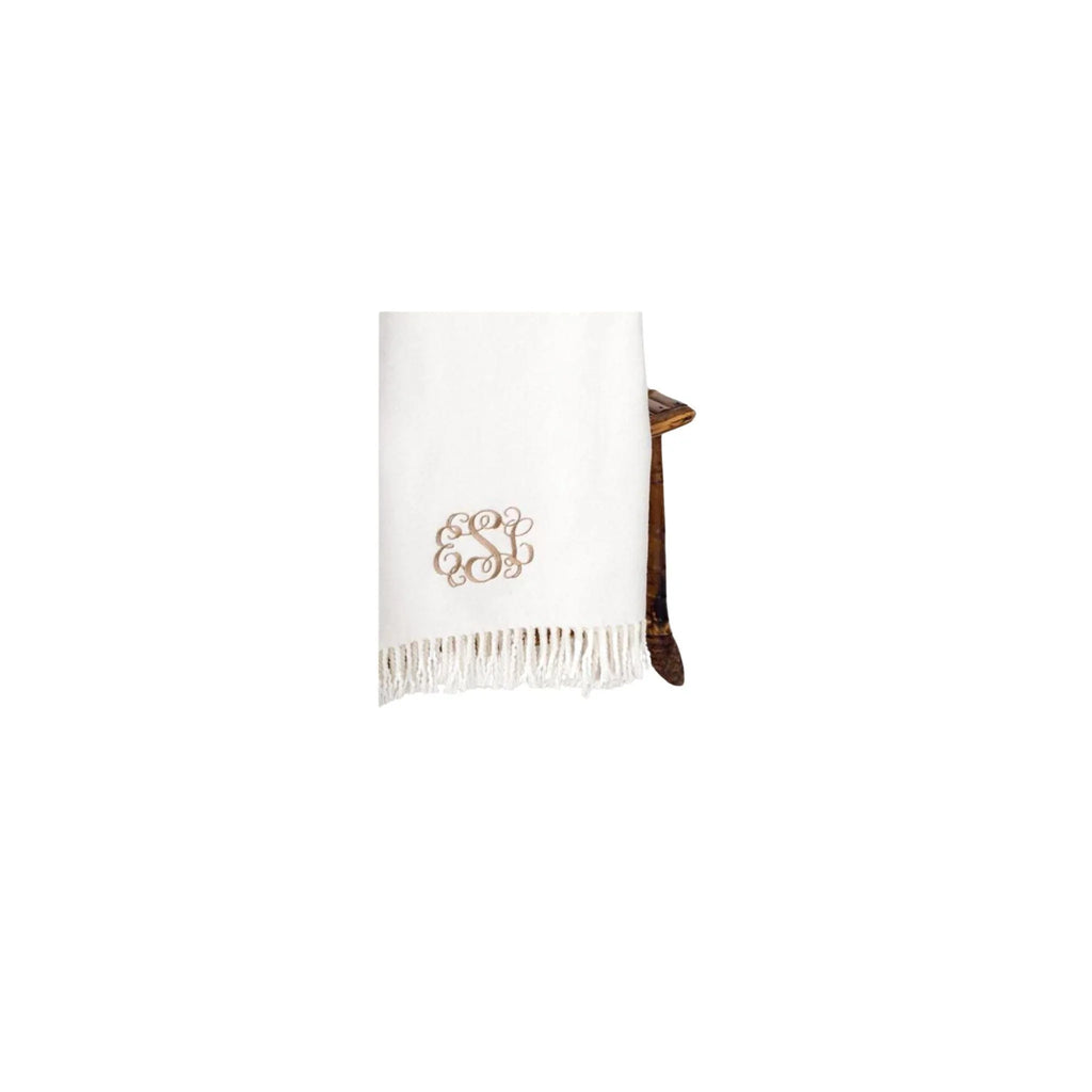 Solid Plush Throw - Can be Monogrammed - Throw Blankets - The Well Appointed House