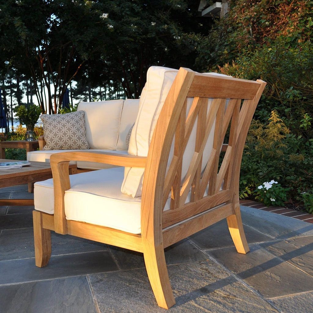 Somerset Outdoor Teak Lounge Chair - Outdoor Chairs & Chaises - The Well Appointed House
