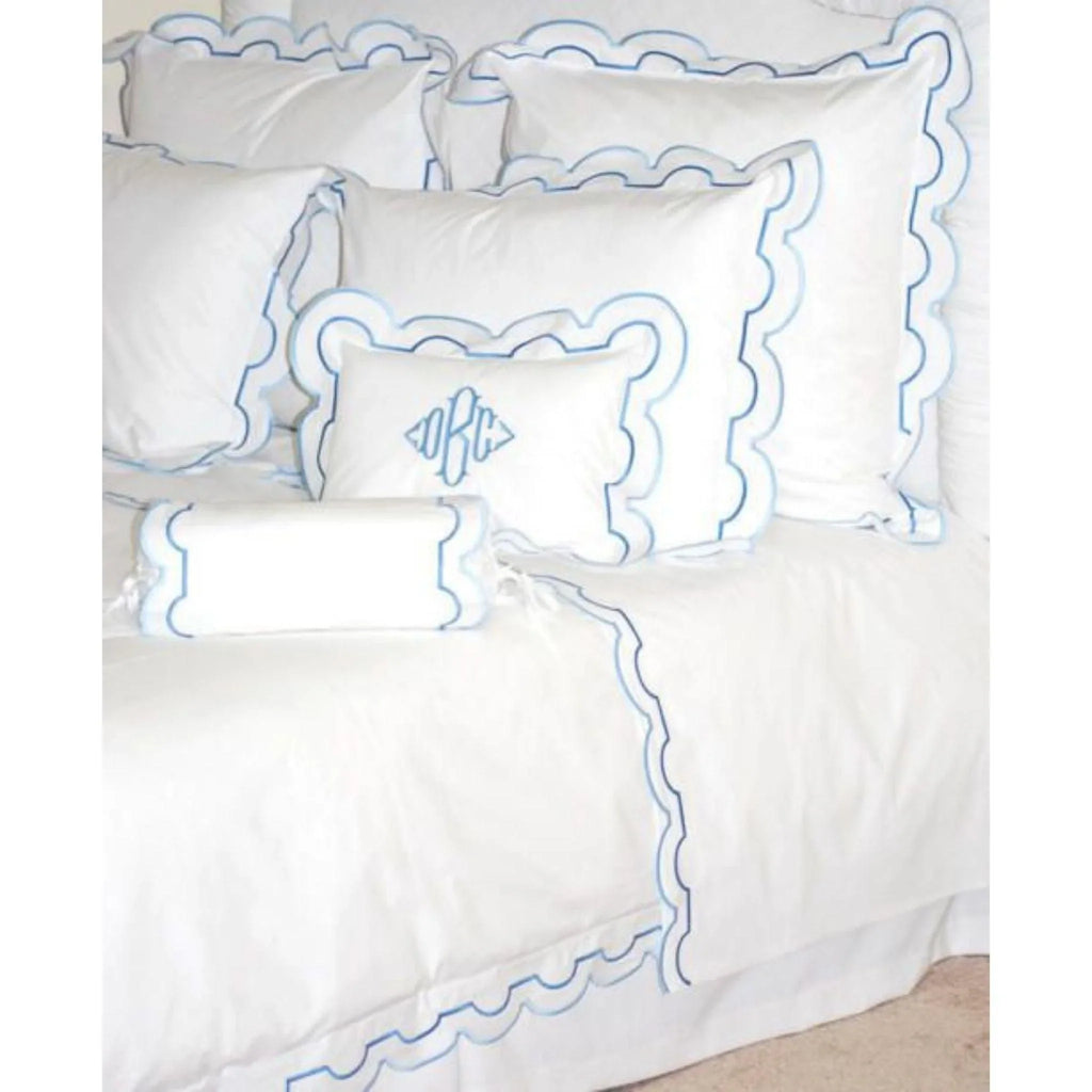 Sorento Scalloped Duvet Cover - Duvet Covers - The Well Appointed House