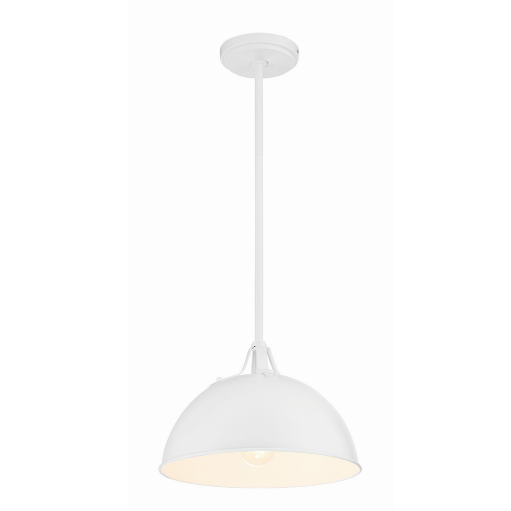 Soto Matte White 1 Light Mini Pendant - The Well Appointed House