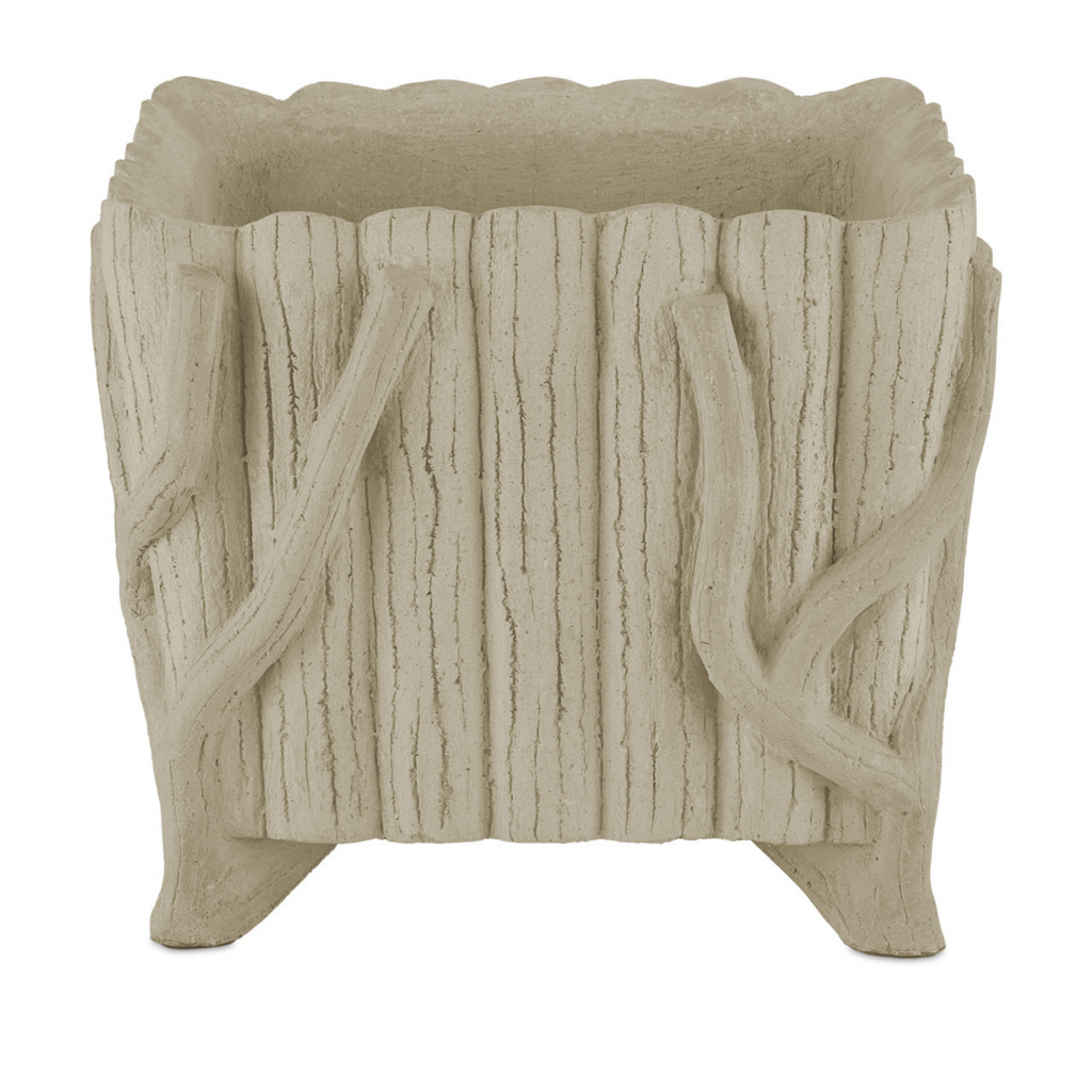Square Faux Bois Planter - The Well Appointed House 