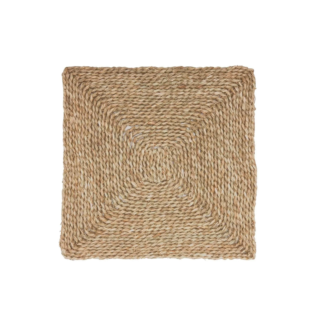 Square Natural Seagrass Placemats - Placemats & Napkin Rings - The Well Appointed House