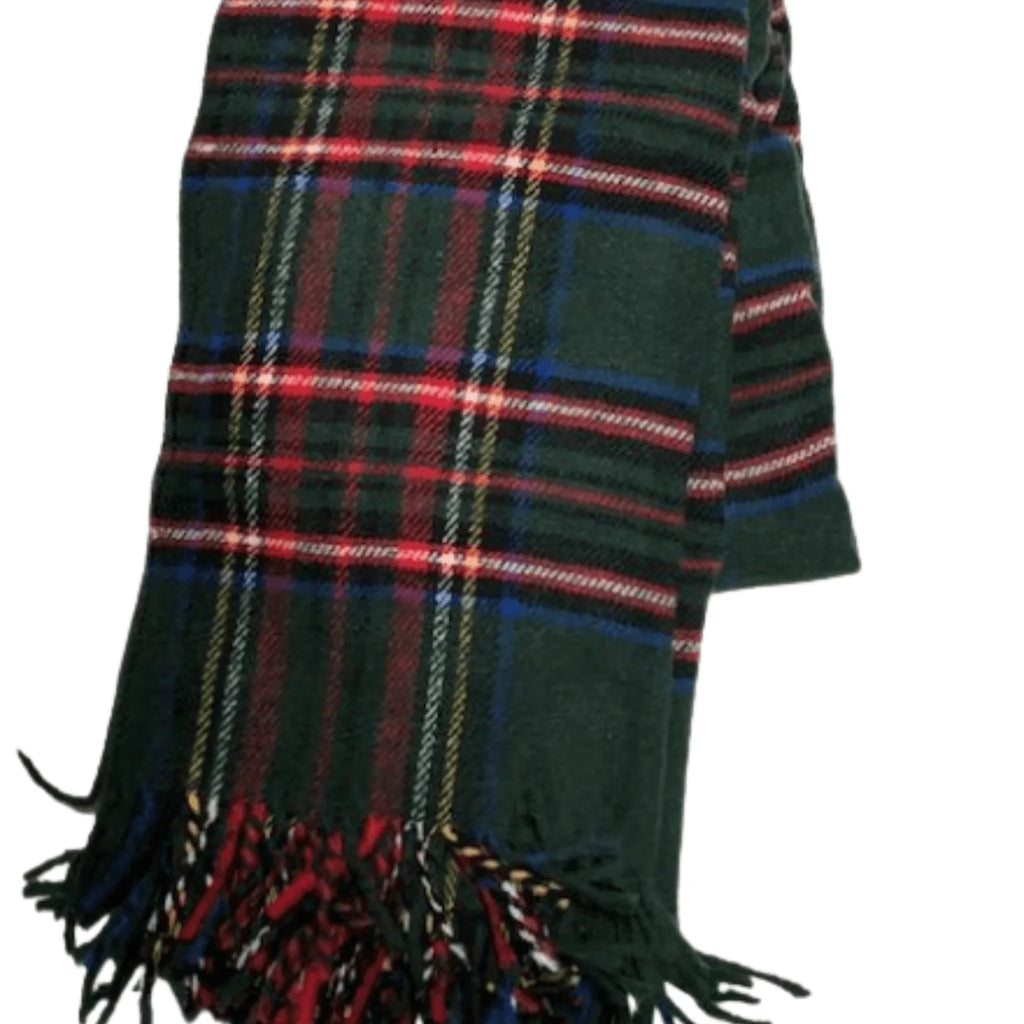 Tartan Plaid Recycled Cotton Throw - 51" x 67" - Throw Blankets - The Well Appointed House