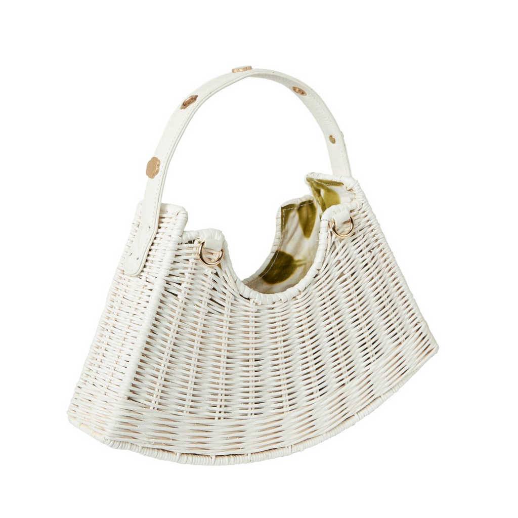 Tati Crescent Bag in White - The Well Appointed House