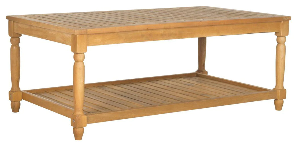 Teak Brown Outdoor Coffee Table - Outdoor Coffee & Side Tables - The Well Appointed House