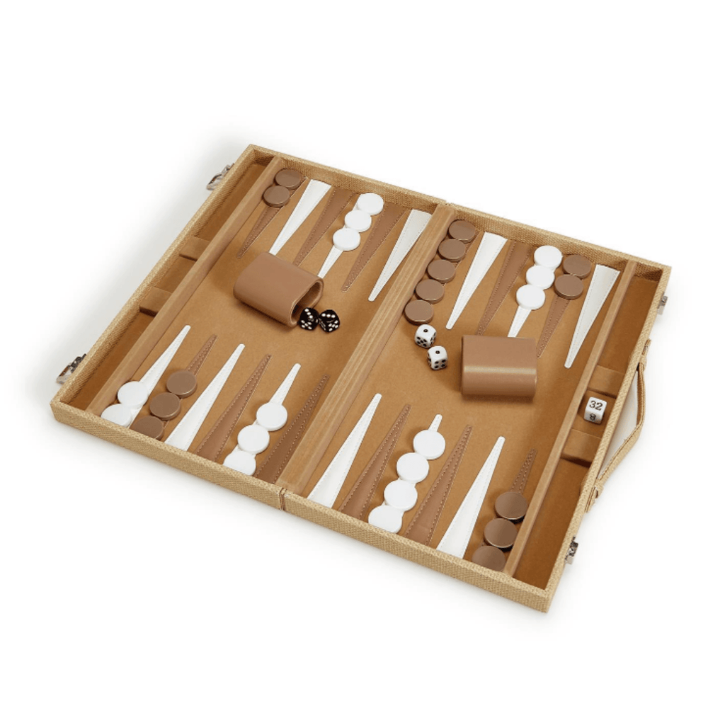 Terra Cane Backgammon Game Set - Games & Recreation - The Well Appointed House
