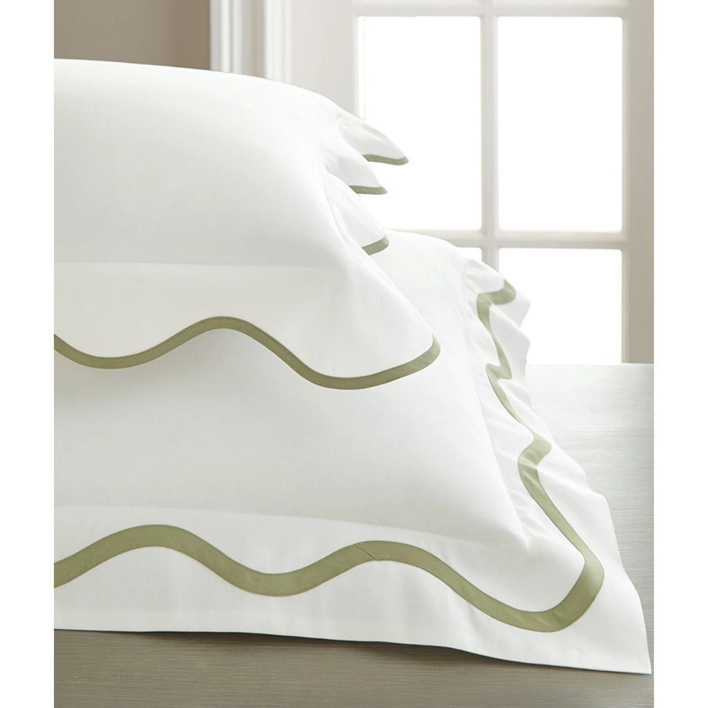 Tess Traditional Scalloped Tape Design Sheet Sets - Sheet Sets - The Well Appointed House