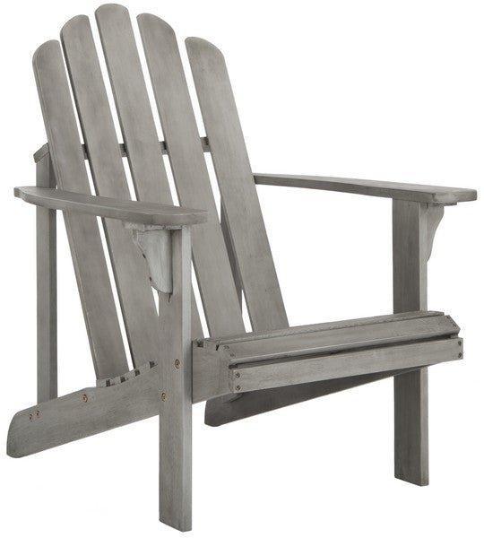 Traditional Adirondack Chair in Grey Wash - Outdoor Chairs & Chaises - The Well Appointed House