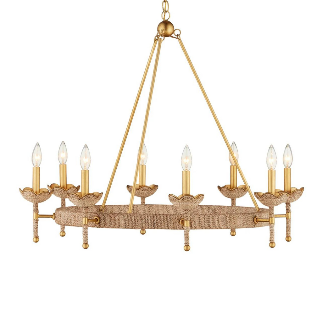 Vichy Chandelier in Contemporary Gold Finish - The Well Appointed House 