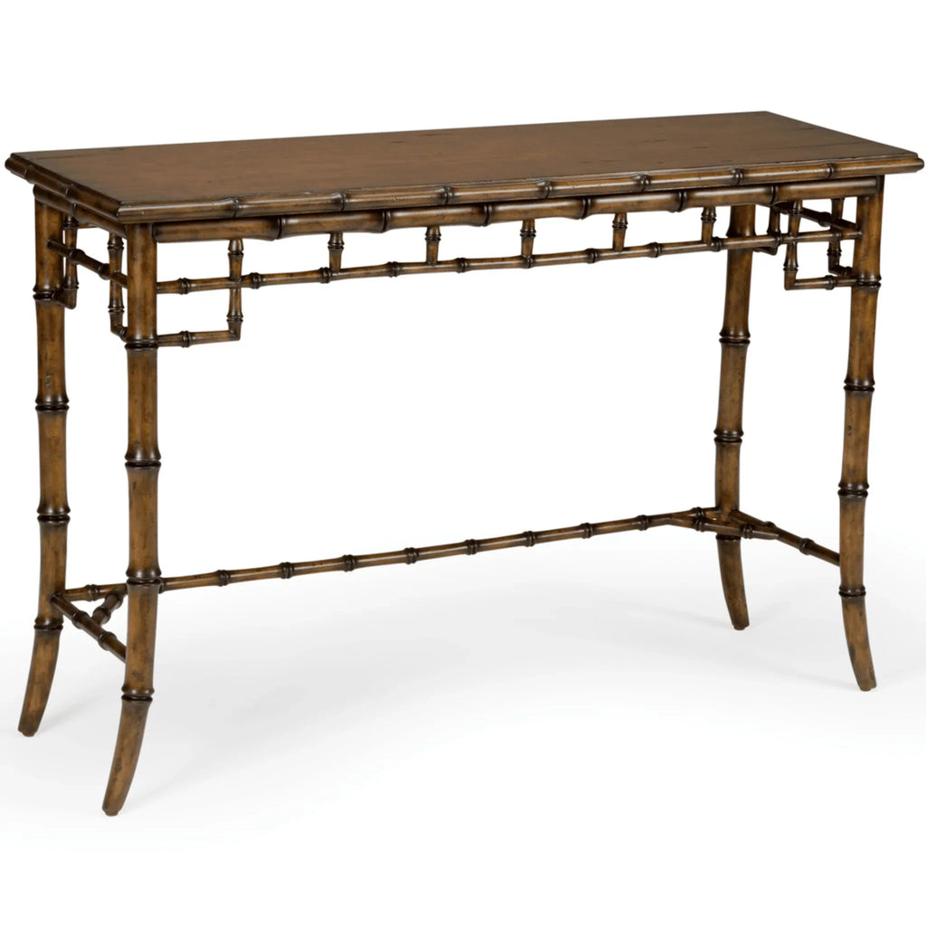 Walnut Bamboo Console Table - Sideboards & Consoles - The Well Appointed House