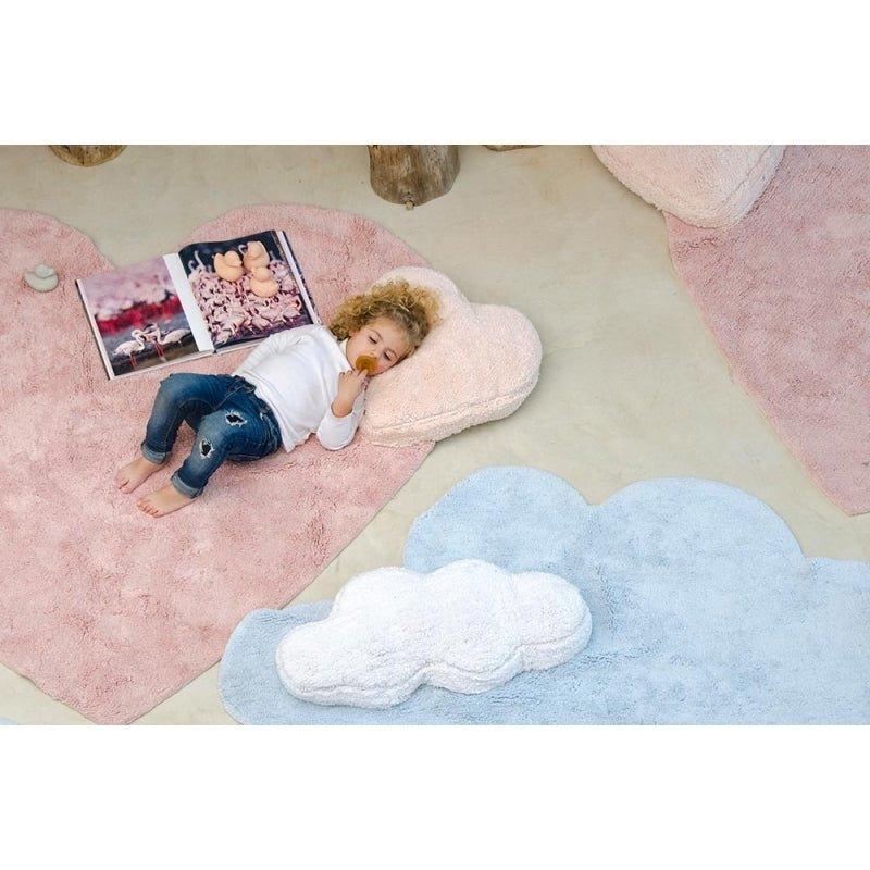 Washable Heart Children’s Rug with Built-in Cushion - Little Loves Rugs - The Well Appointed House