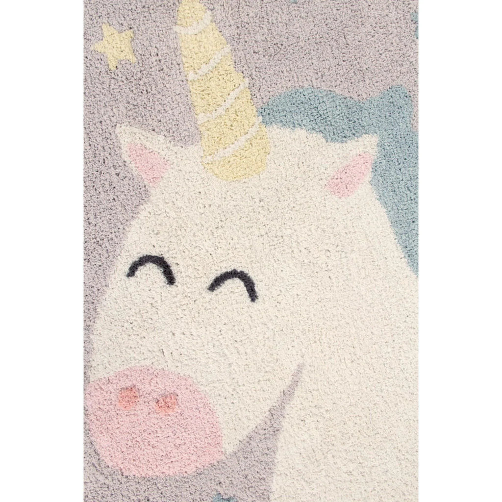 Washable Round Pastel Unicorn Rug for Kids - Little Loves Rugs - The Well Appointed House