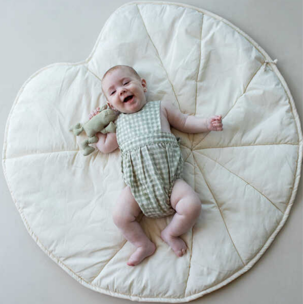 Water Lily Baby Play Mat in Natural - The Well Appointed House