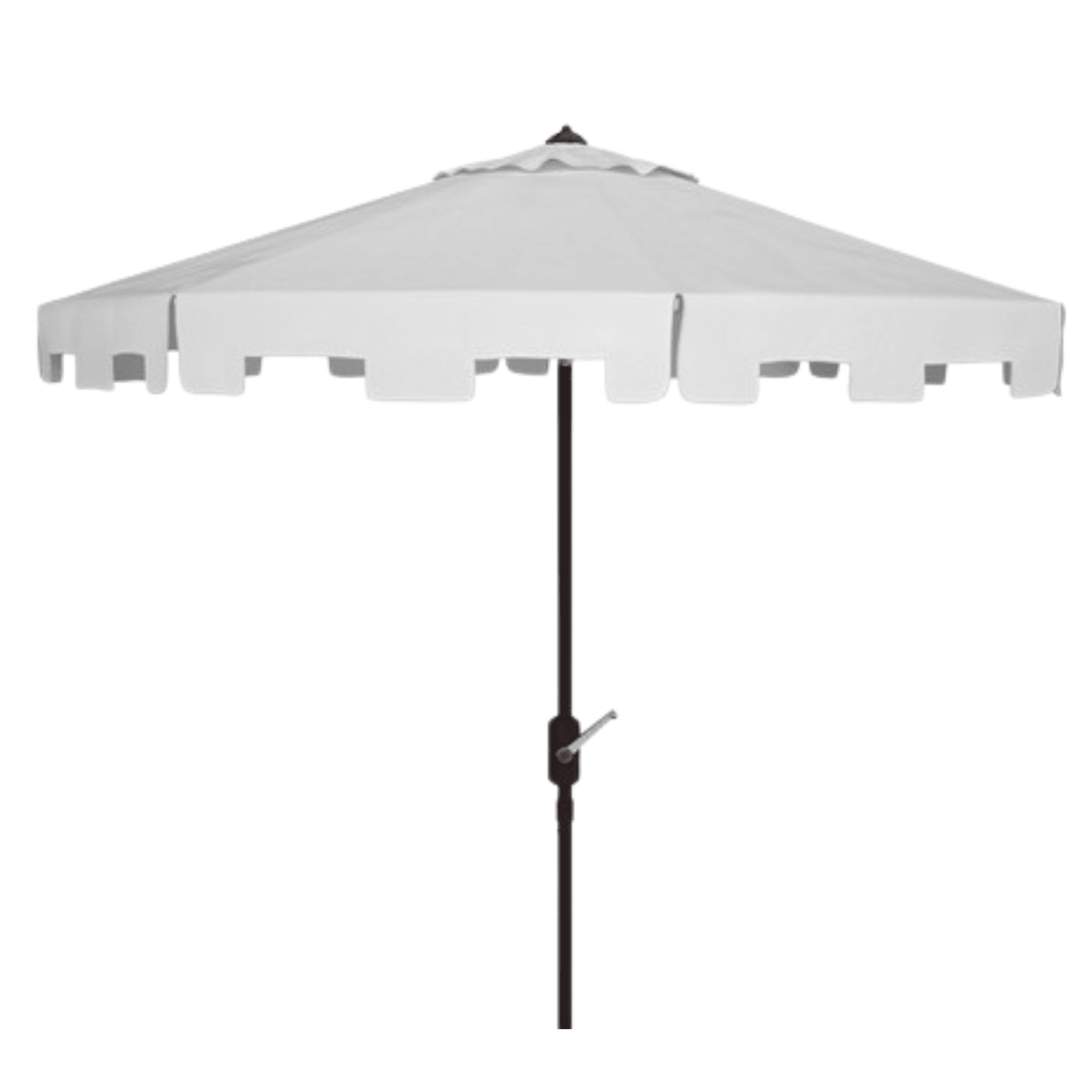 Safavieh 11 ft. Zimmerman Market Umbrella, White Safavieh 11 ft. Zimmerman Market Umbrella, White