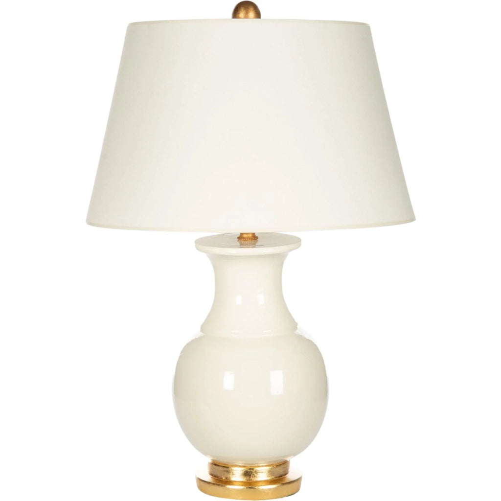 White Italian Rounded Table Lamp - Table Lamps - The Well Appointed House