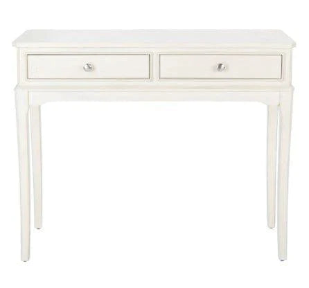 White Two Drawer Console Table - Sideboards & Consoles - The Well Appointed House