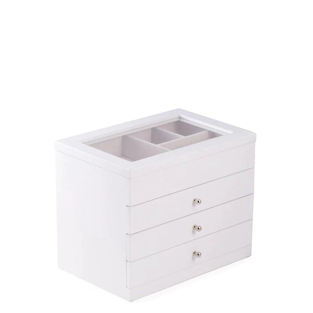 White Wood Jewelry Case - Jewelry & Watch Cases - The Well Appointed House