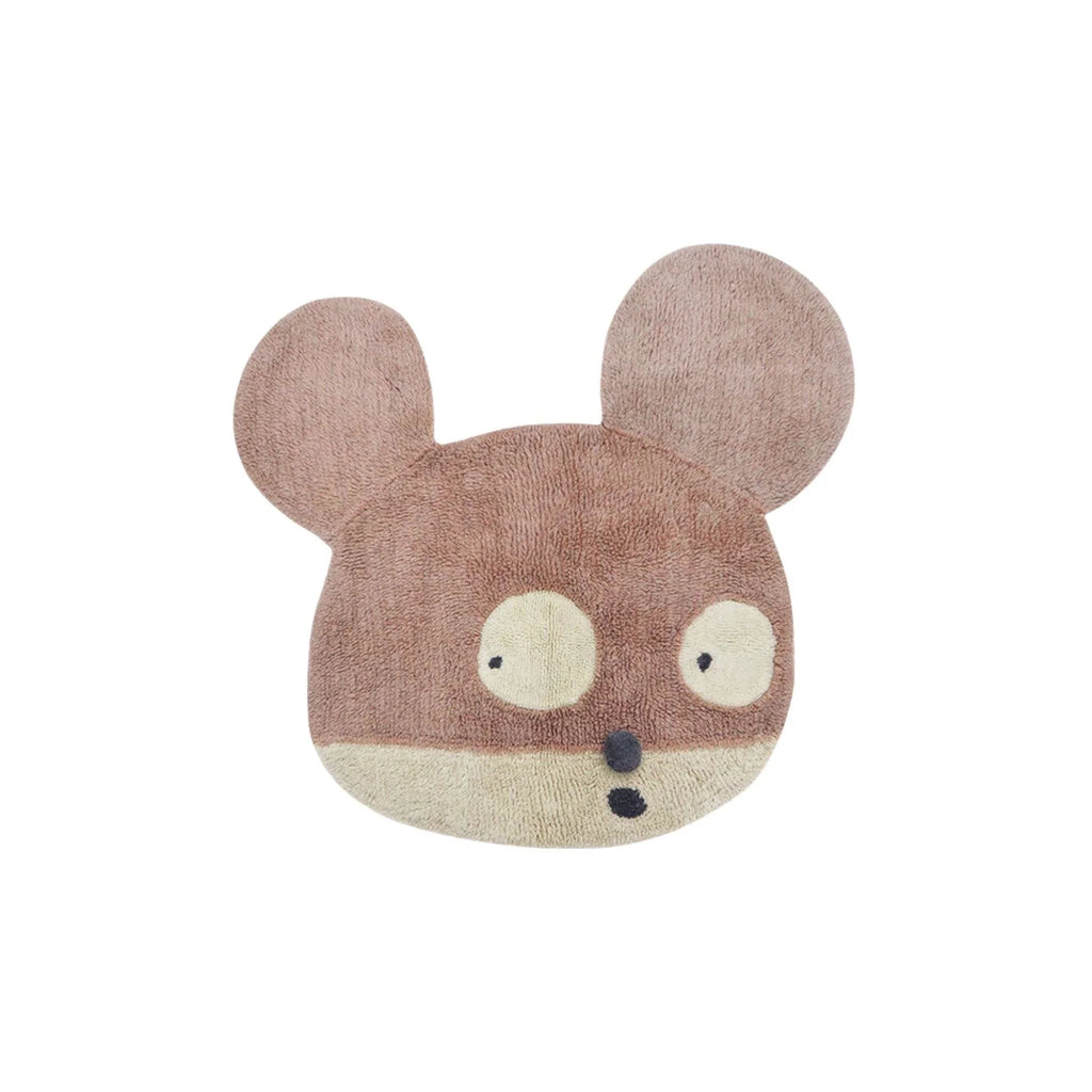 Woolable Miss Mighty Mouse Rug for Kids - Little Loves Rugs - The Well Appointed House