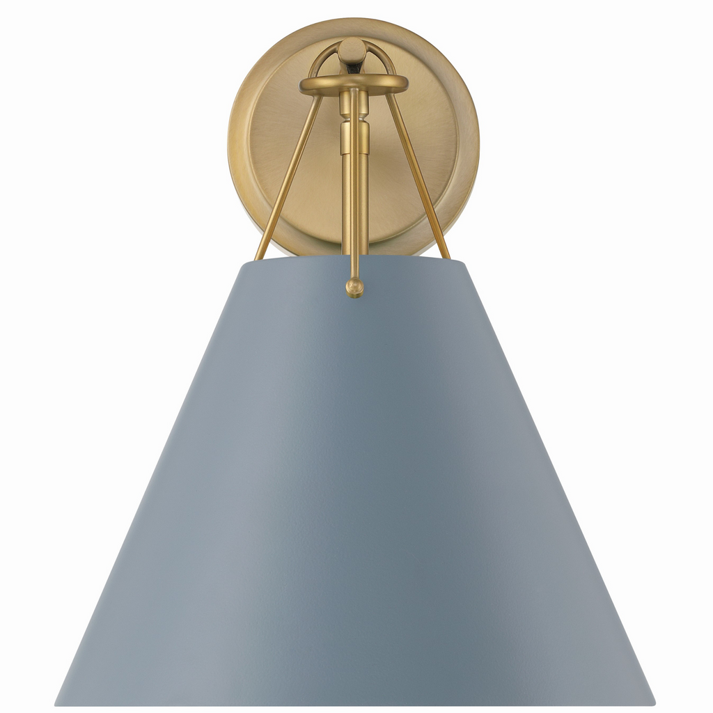 Xavier Sconce in Blue - The Well Appointed House