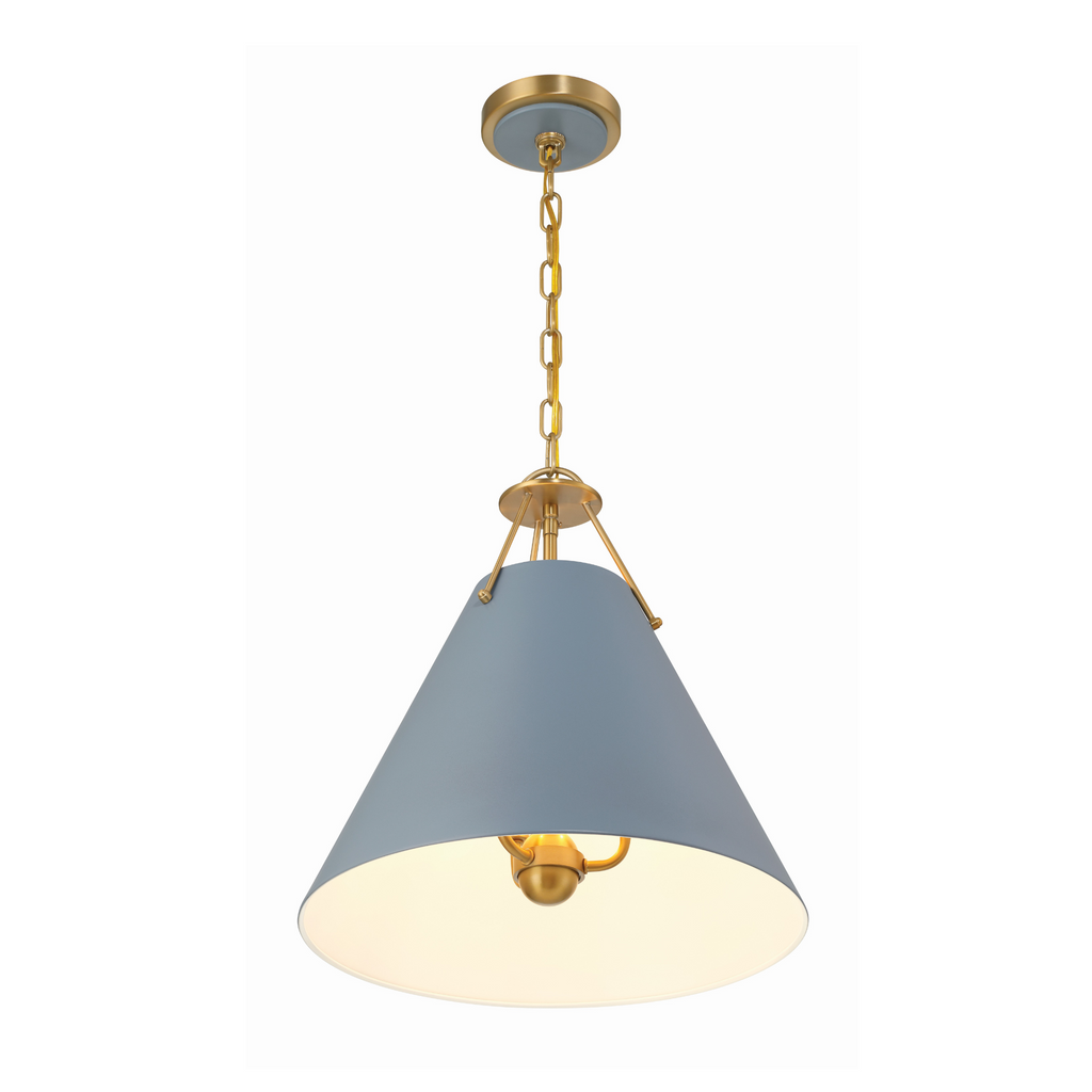 Xavier 3 Light Pendant in Blue - The Well Appointed House
