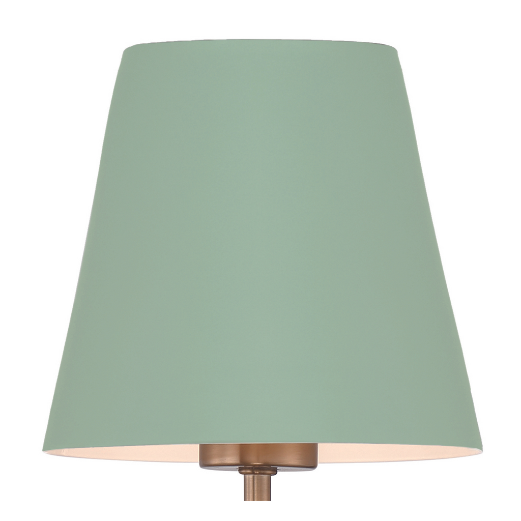 Xavier 2 Light Chandelier in Sage Green - The Well Appointed House