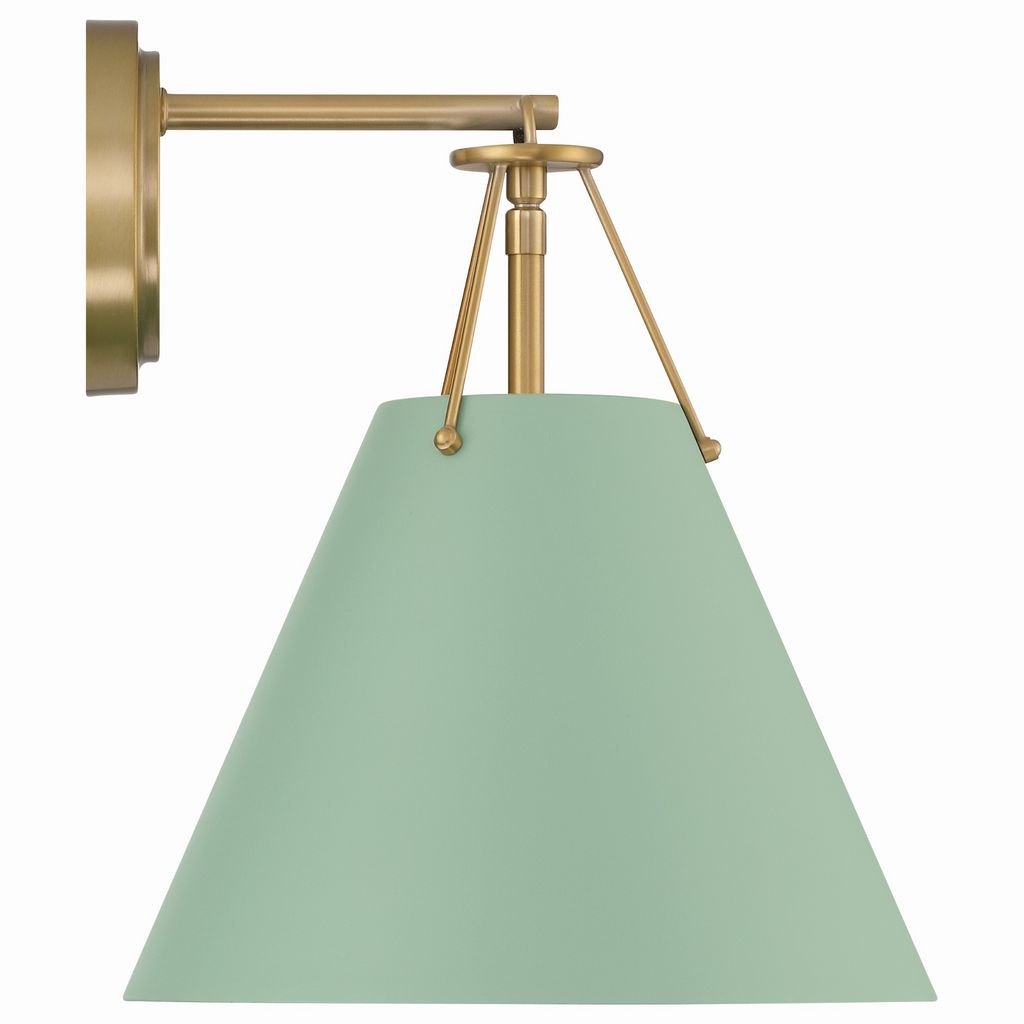 Xavier Sconce in Sage Green - The Well Appointed House