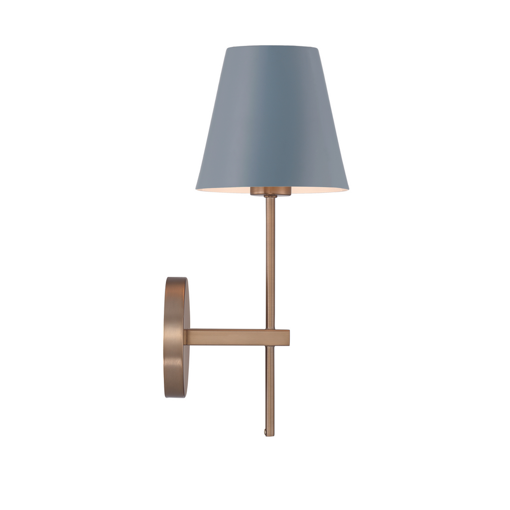 Xavier 1 Light Sconce in Blue - The Well Appointed House