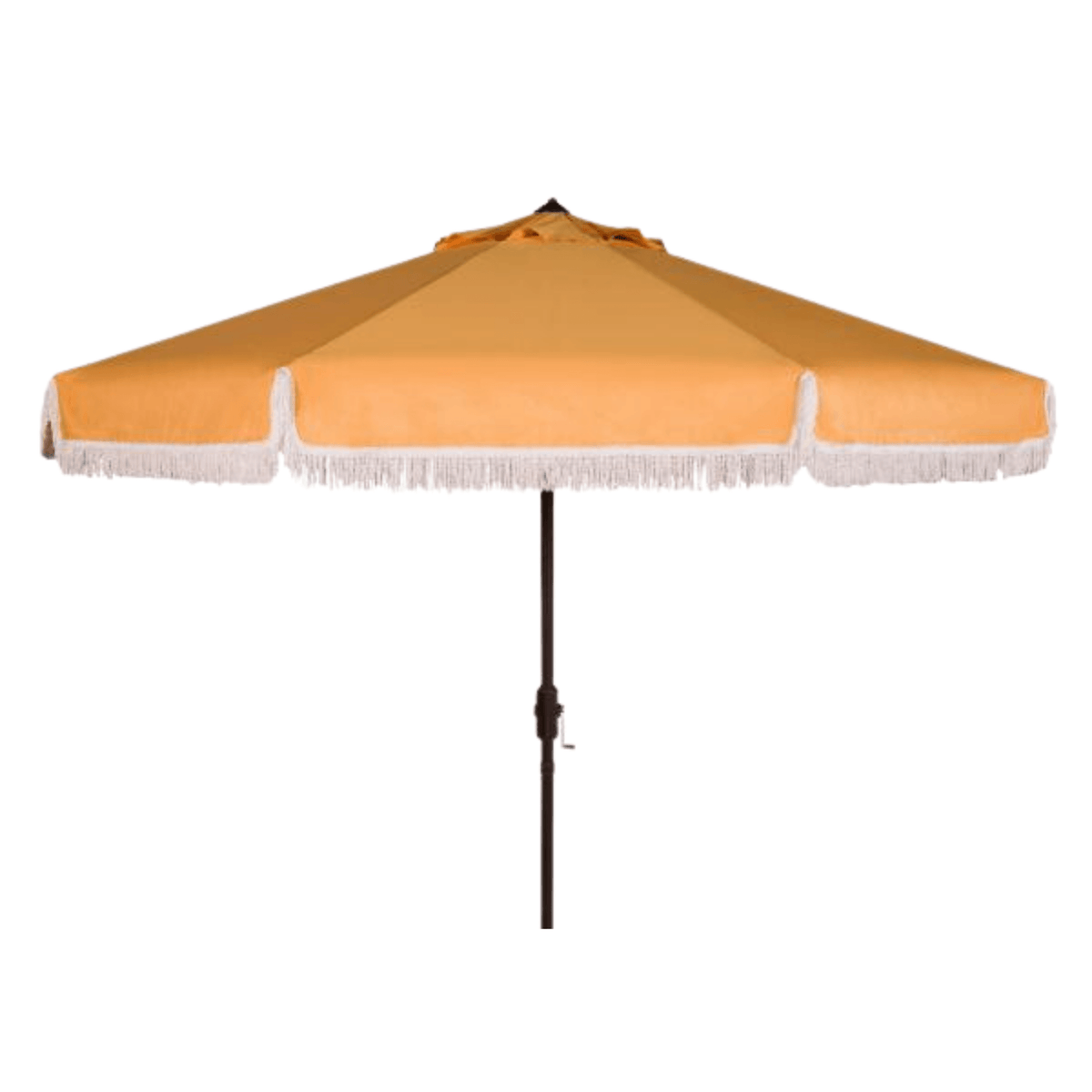 large yellow patio umbrella The The solid resin hub is built bigger to provide the most durability against shattering or being damaged in the event that the umbrella hits the ground JOYESERY 11 x 7 ft.