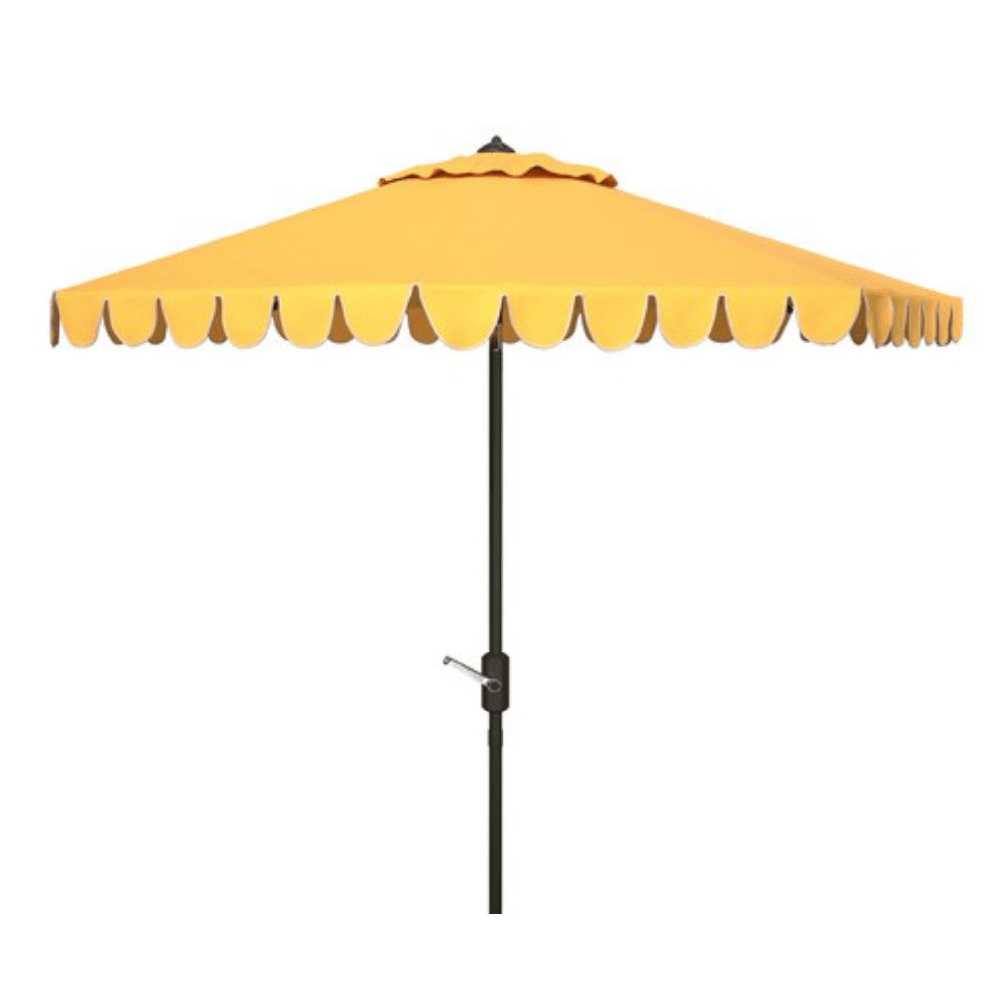 Safavieh 11 ft. Venice Crank Umbrella Yellow Safavieh 11 ft. Venice Crank Umbrella Yellow