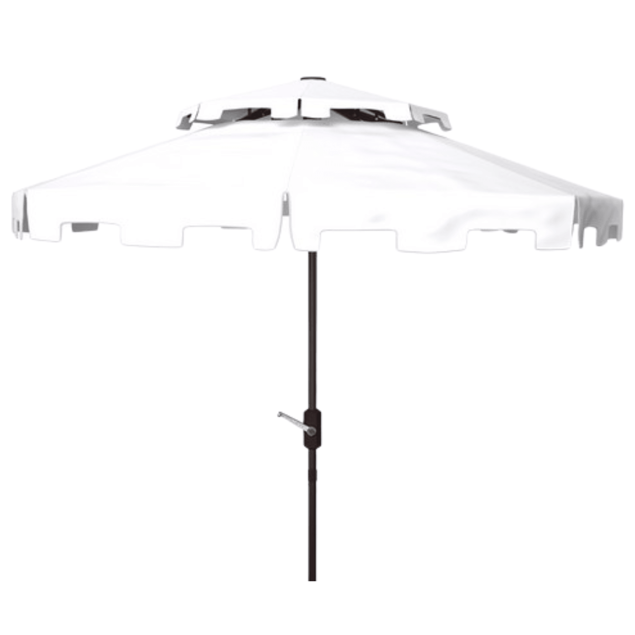 double top market patio umbrella with base Safavieh 9-ft. Zimmerman Double Top Market Patio Umbrella, White