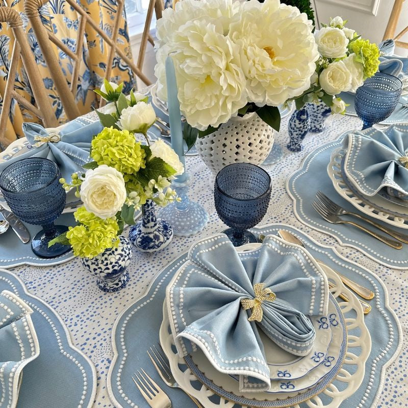 Charlotte Napkin in Blue - Well Appointed House