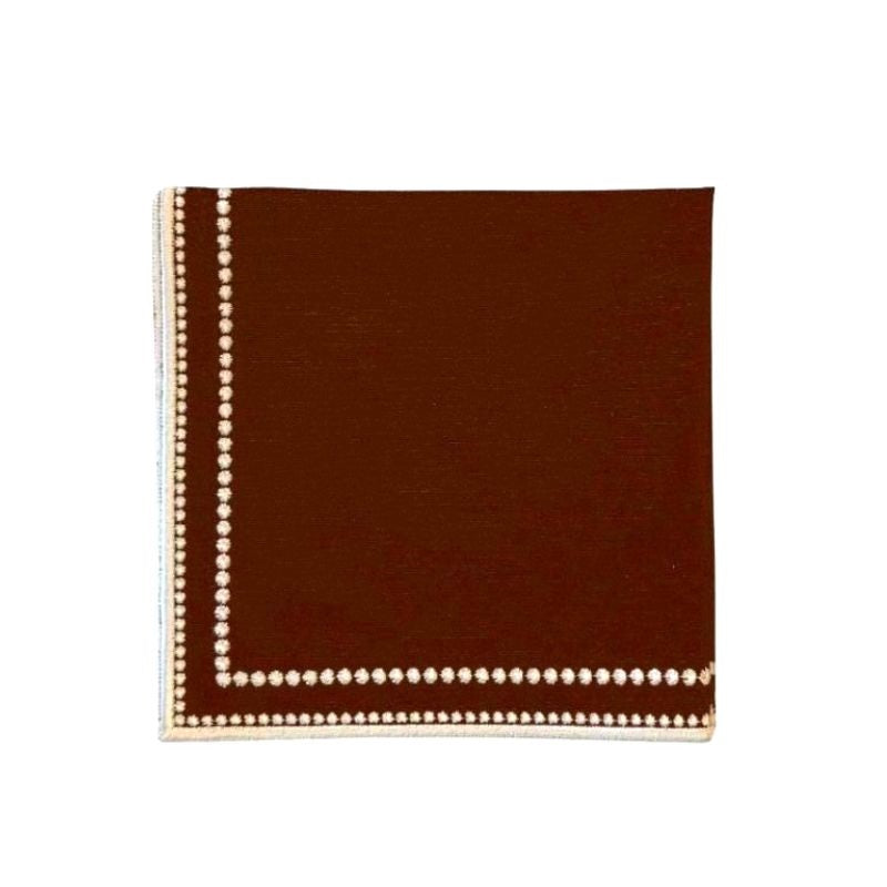 Charlotte Napkin in Dark Cocoa - Well Appointed House