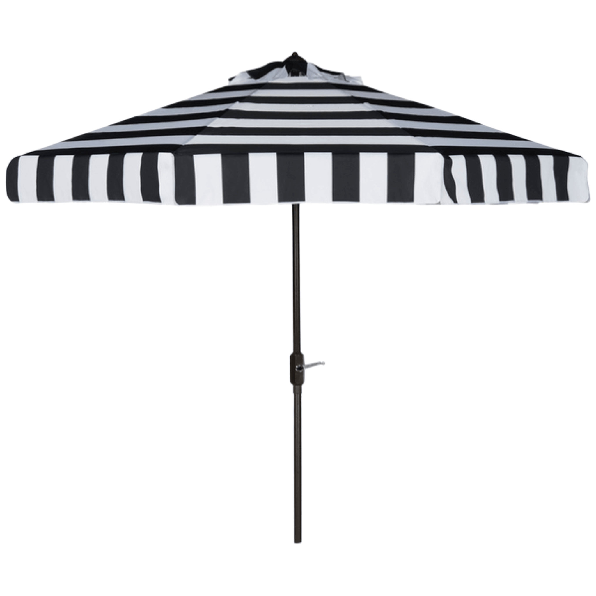 free-standing patio umbrella Safavieh 9 ft. Elsa Fashion Line Umbrella, Black/White