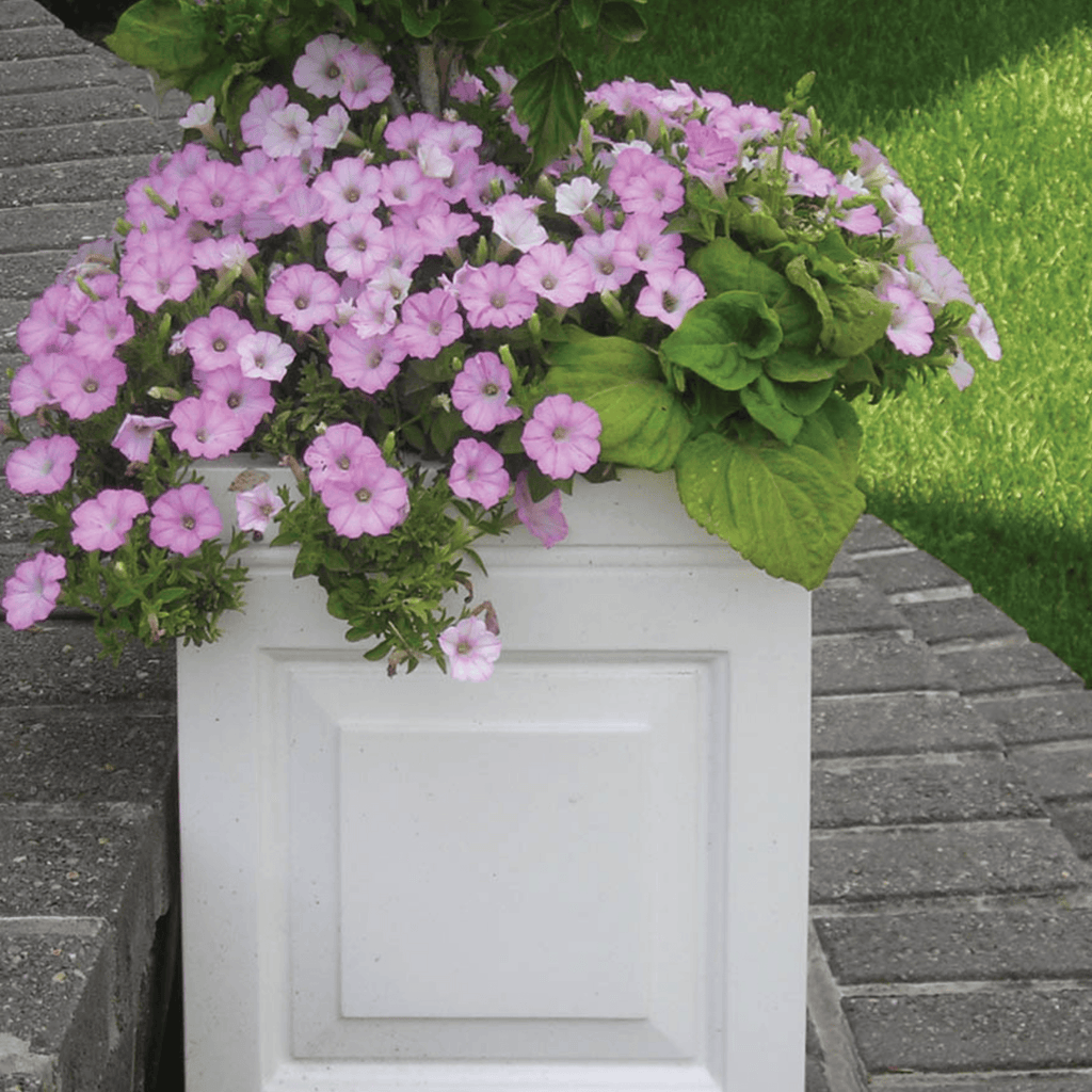 London Outdoor Garden Planter in White - Outdoor Planters - The Well Appointed House