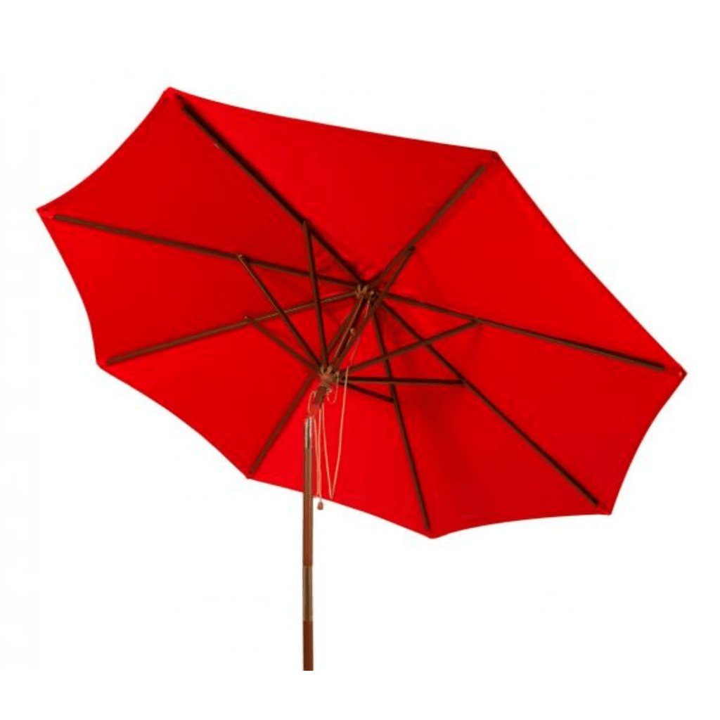 Red 9 Ft. Outdoor Umbrella - Outdoor Umbrellas - The Well Appointed House