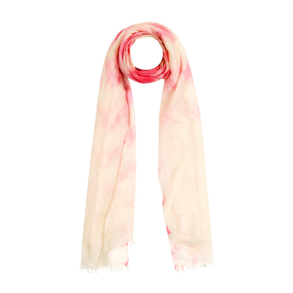 Cashmere Felted Dip Dye Shawl Blush Pink - The Well Appointed House