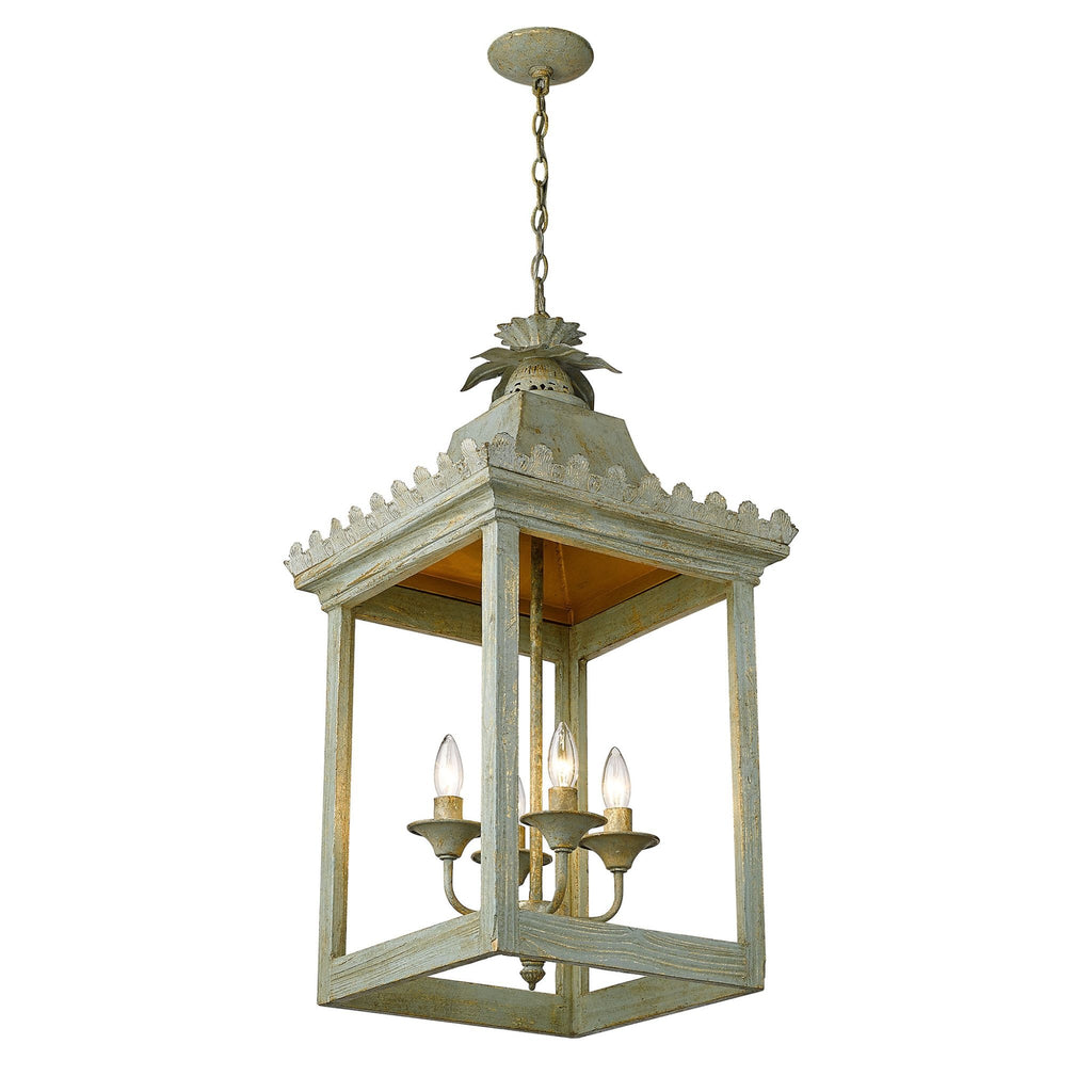 Finley 4-Light Pendant in Vintage Sage - The Well Appointed House