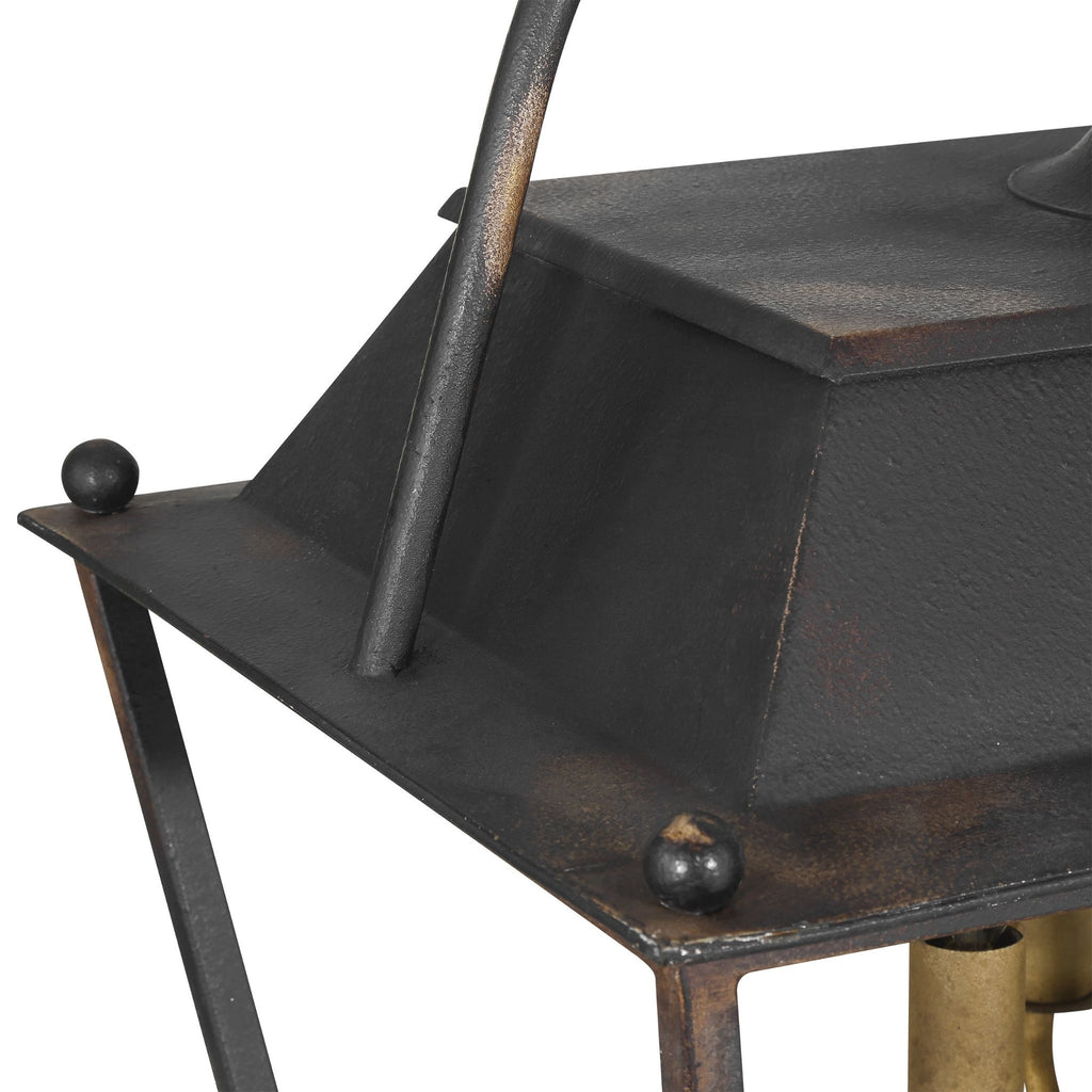 Christoff 8-Light Linear Pendant in Antique Black Iron - The Well Appointed House