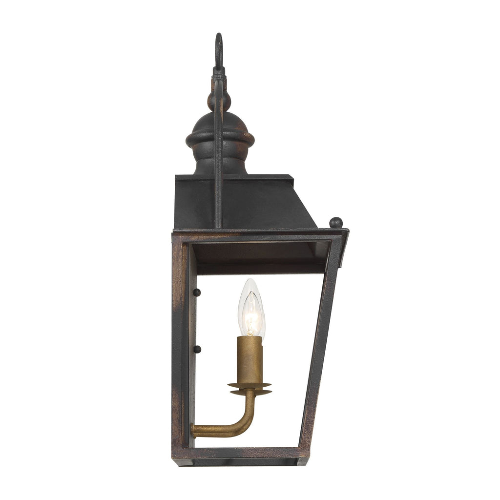 Christoff 2-Light Wall Sconce in Antique Black Iron - The Well Appointed House