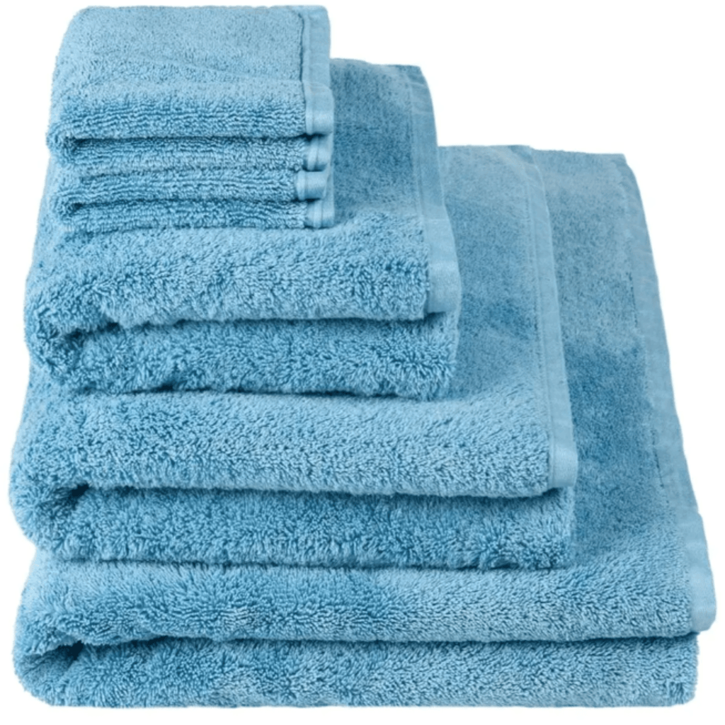 100% Organic Cotton Delft Blue Loweswater Towels - Bath Towels - The Well Appointed House
