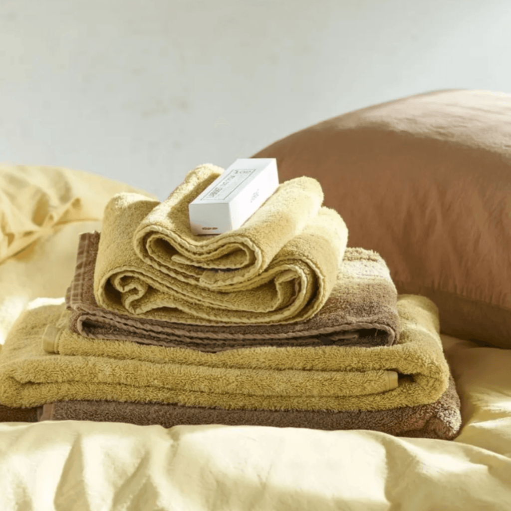 100% Organic Cotton Mimosa Yellow Loweswater Towels - Bath Towels - The Well Appointed House