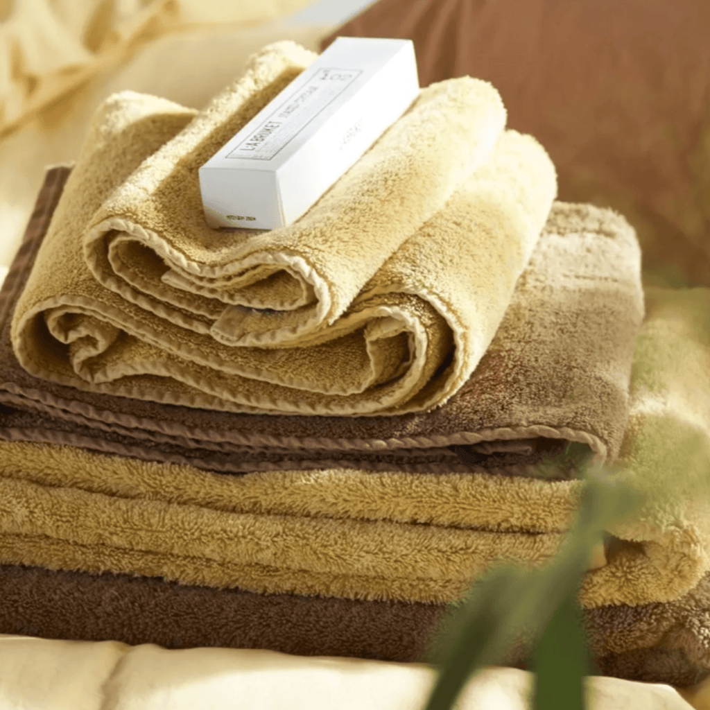 100% Organic Cotton Mimosa Yellow Loweswater Towels - Bath Towels - The Well Appointed House
