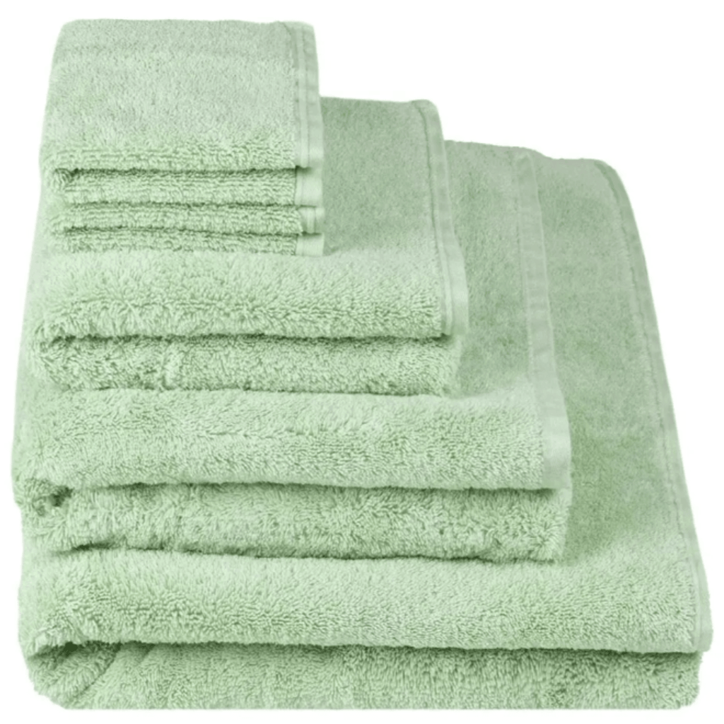 100% Organic Cotton Willow Green Loweswater Towels - Bath Towels - The Well Appointed House