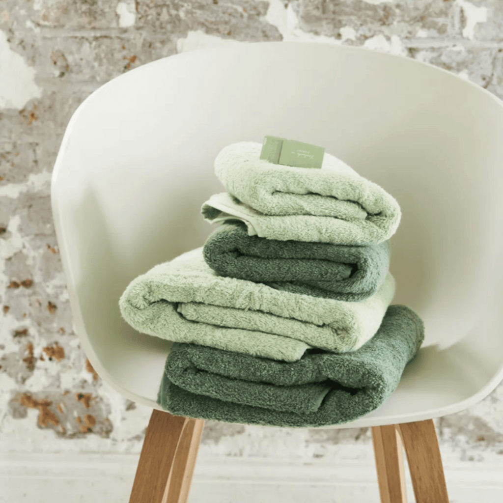 100% Organic Cotton Willow Green Loweswater Towels - Bath Towels - The Well Appointed House