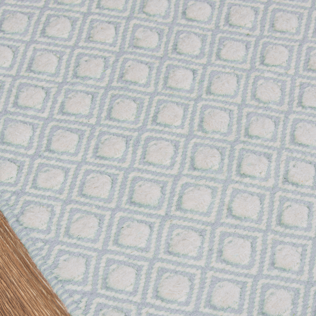 Langdon Windsor Blue Hand Woven Wool Area Rug - The Well Appointed House