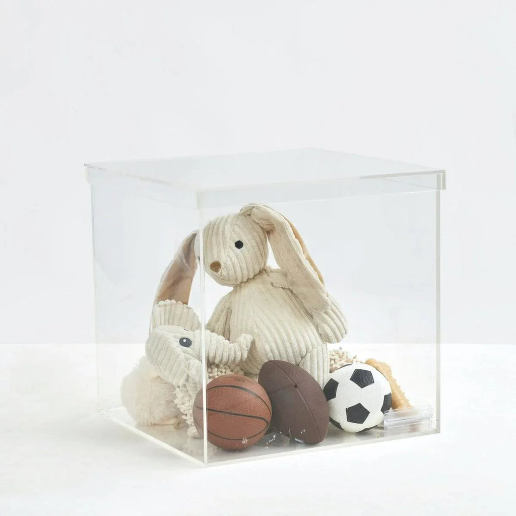 12" Clear Storage Box with Separate Top - Little Loves Baskets & Hampers - The Well Appointed House
