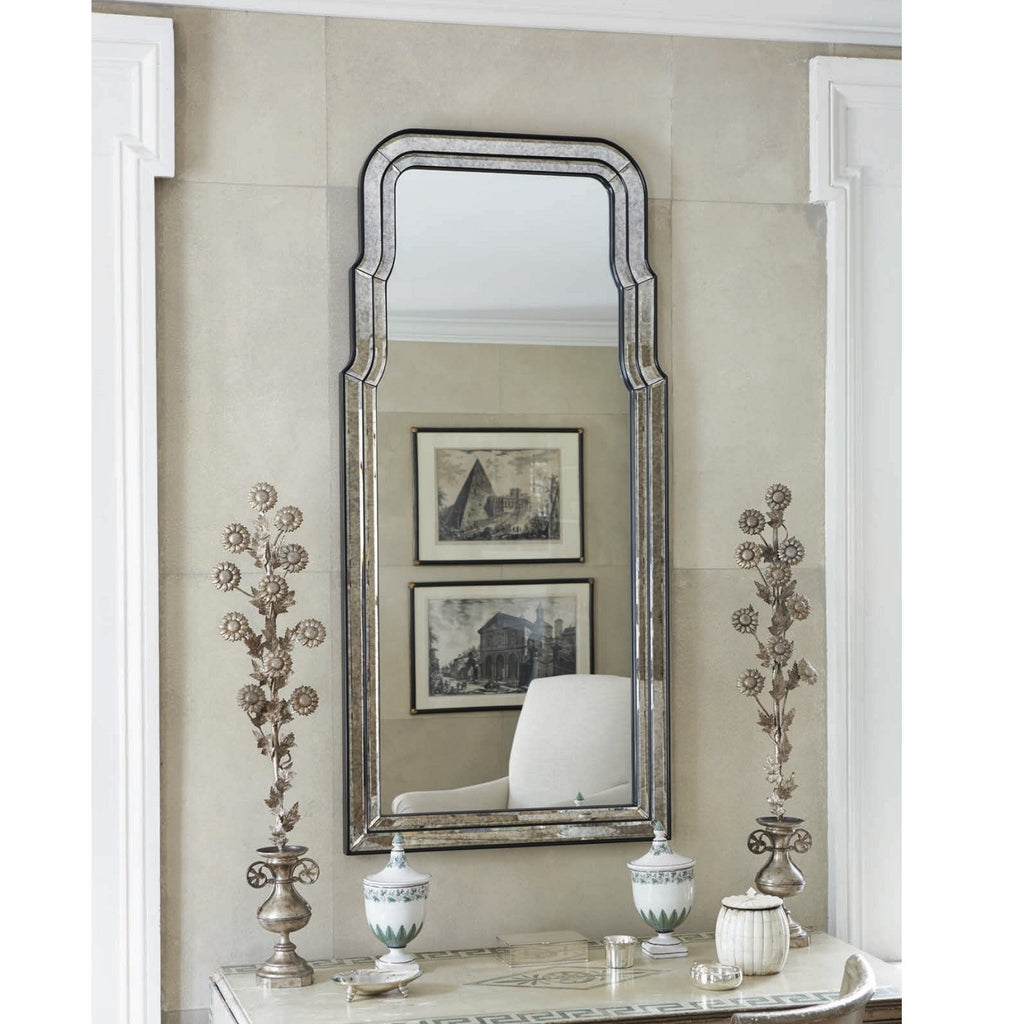 Bunny Williams Hand Carved Queen Anne Mirror - Available in 2 Finishes - The Well Appointed House